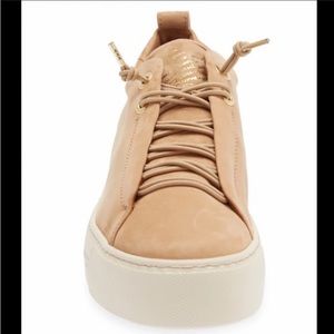 PAUL GREEN Leather Faye Lace Up Platform Sneakers